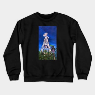 Spenard Windmill in Anchorage, Alaska Crewneck Sweatshirt